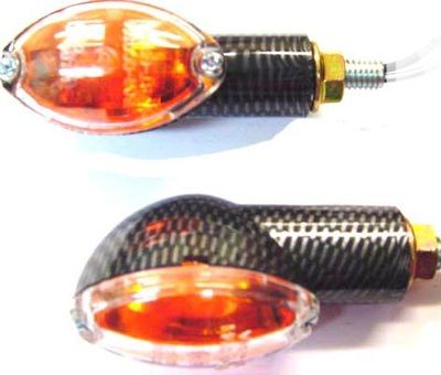 knipperlicht-set klein ovaal carb-wit (2 stuks)